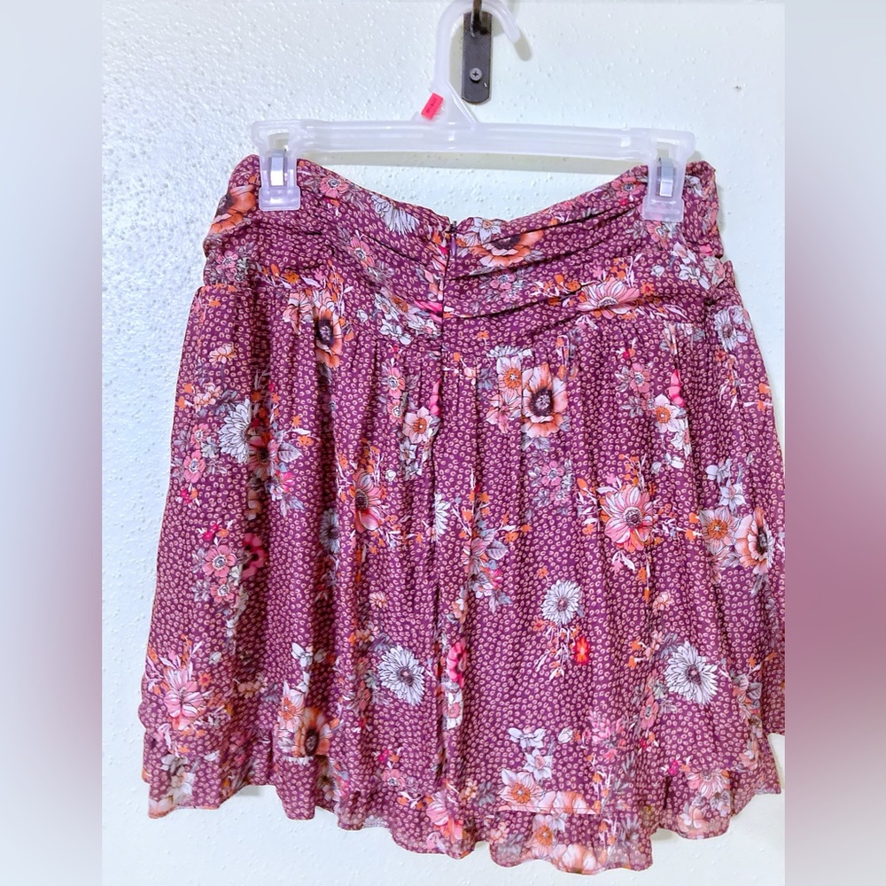 Lost & wander Floral Print Purple Skirt - Picture 2 of 3
